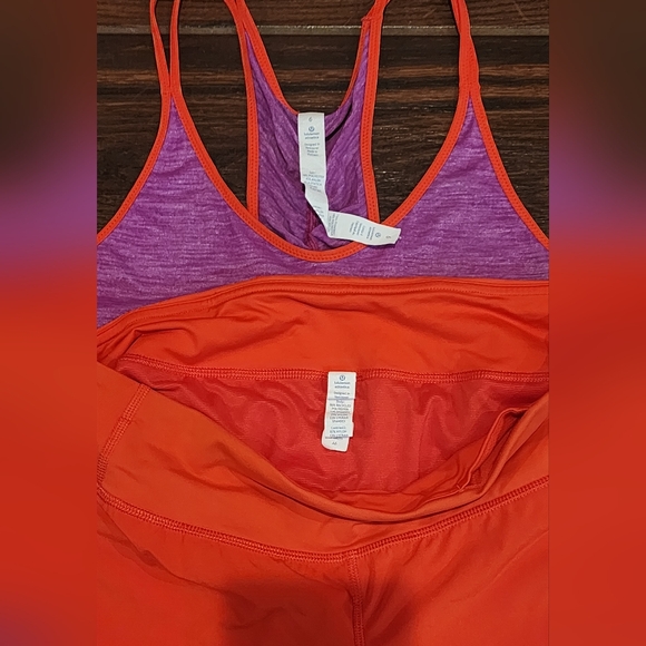 Lululemon What the Sport tank and Speed Up shorts - size 6 - Picture 3 of 7